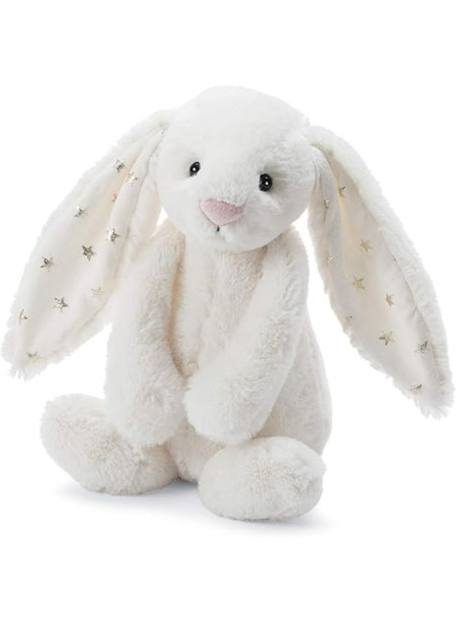 Jellycat خجول Twinkle أرنب جرس راتل حشوى الحيوان، 10 بوصات