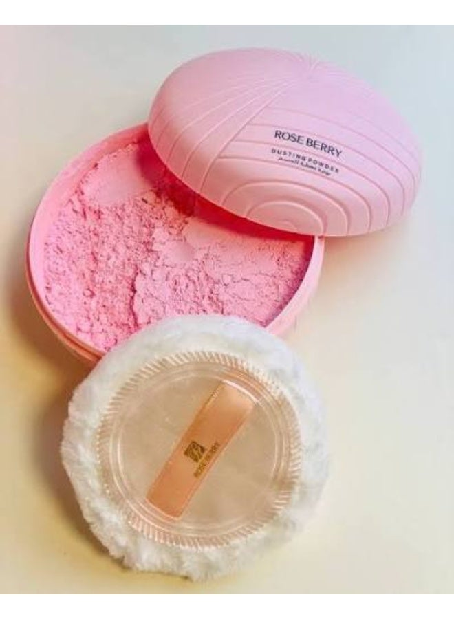 Rose Berry Dusting Powder for the Body 200g | Silky Body Powder | Long-Lasting Freshness & Matte Finish - Image 1