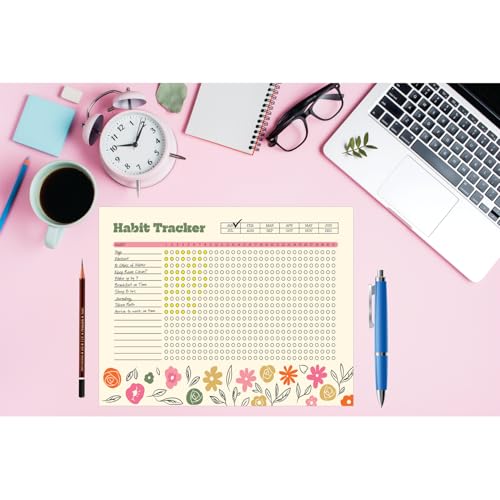 Kelenate® (Rectangle) Habit Tracker Calendar - Inspirational Habit Journal - 12 Sheets Daily Habit Tracker Journal and Goal Board - Motivational Goal Journal - Great Tool For Productivity And Workout (Design-2) - Image 5