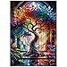 Artinhand Great Jigsaw Puzzles for Adults 1000 Pieces Stained Glass Tree of Life Wooden Challenging Puzzles Gift for Friends Family Home Decoration Puzzle - Image 2