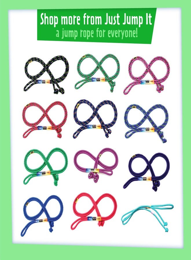 Just Jump It 8 Foot Glow in the Dark Jump Rope for Kids, Active Outdoor Youth Fitness Exercise Equipment, Braided Nylon Gym Accessories, Green - Image 5
