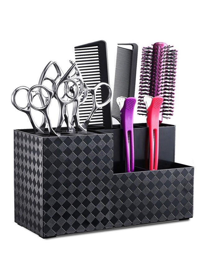 Noverlife Noverlife Hairdressing Scissors Holder Shears Block, Barber Shop Scissor Organizer Stand, Hairdressing Tools Storage Box for Hairstyling Combs Clips Brushes, Salon Barber Scissor Holder Rack  - Image 1