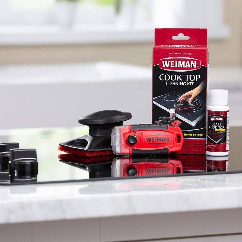 Complete Cook Top Cleaning Kit - Cook Top Cleaner and Polish 2 oz, Scrubbing Pad, Cleaning Tool, Cook Top Razor Scraper - Image 3