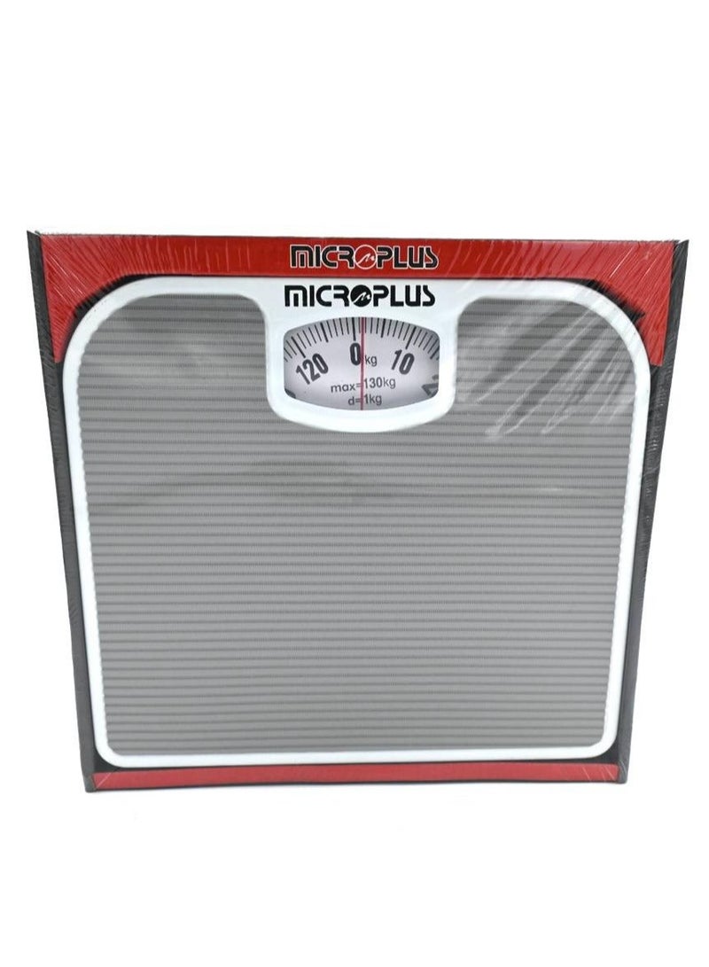 مايكروبلس ميزان حمام يدوي بحمولة قصوى تصل إلى 130 كجم - رمادي - Ps-4665 - Image 2