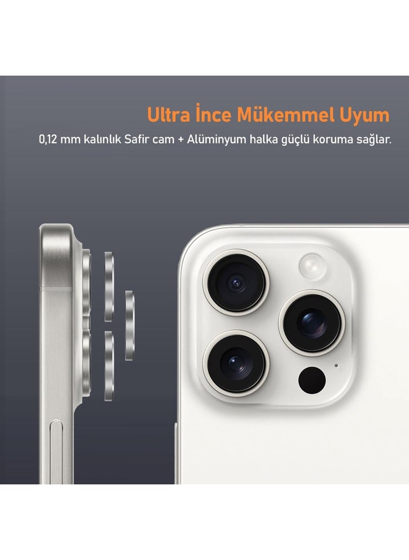 Shockproof Mechanism Sapphire Camera Lens Protector Gray Compatible with iPhone 16 Pro / 16 Pro Max - pzsku/Z6A92C9C8C0687A03096EZ/45/_/1740652648/186827e9-fc94-4294-8544-1c3e5bd57b5a