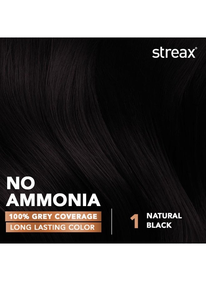 ستريكس صبغة شعر دائمة كريمية من ستريكس - لون أسود طبيعي - 45 جم (عبوة من 5)، تغطية كاملة للشعر الأبيض، خالية من الأمونيا، لون شعر يدوم طويلاً للنساء - Image 3
