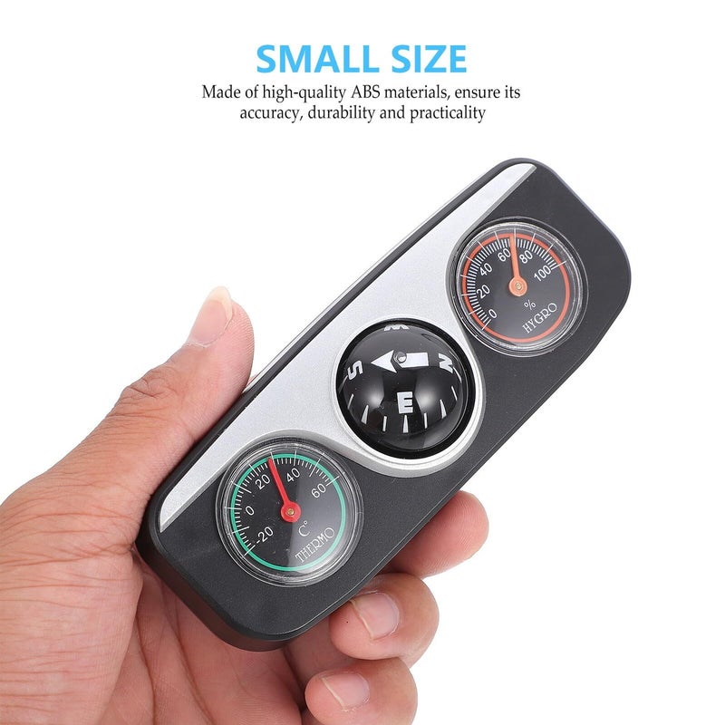 Car Compass Thermometer Hygrometer Dashboard Mount Black Multi Function Truck Navigation Car Accessory - Image 5