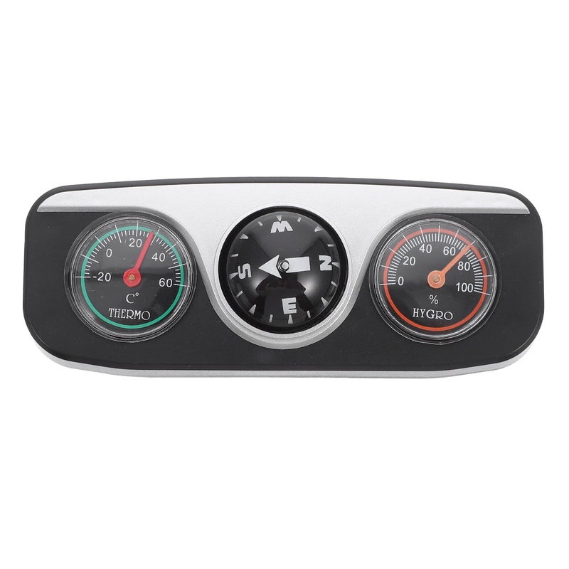 Car Compass Thermometer Hygrometer Dashboard Mount Black Multi Function Truck Navigation Car Accessory - Image 2