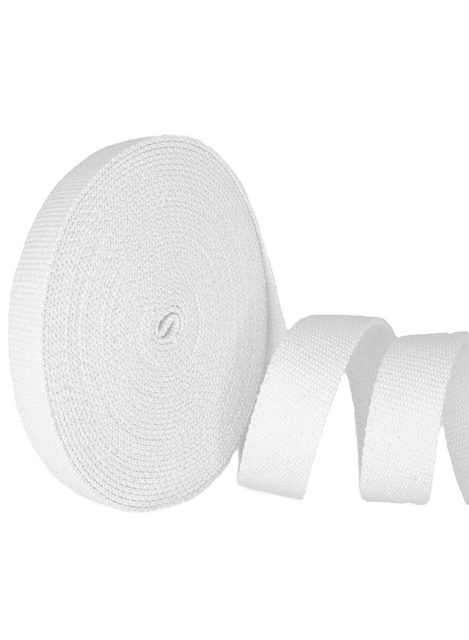 Trimz Trimit 10mtr roll of 40mm White Cotton Webbing, 17 x 17 x 4 cm - Image 1