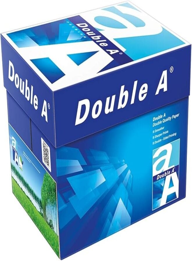 دبل إيه ورق طباعة، حجم A4، GSM 80، 500 ورقة (حزمة من 5) A4 - Image 1
