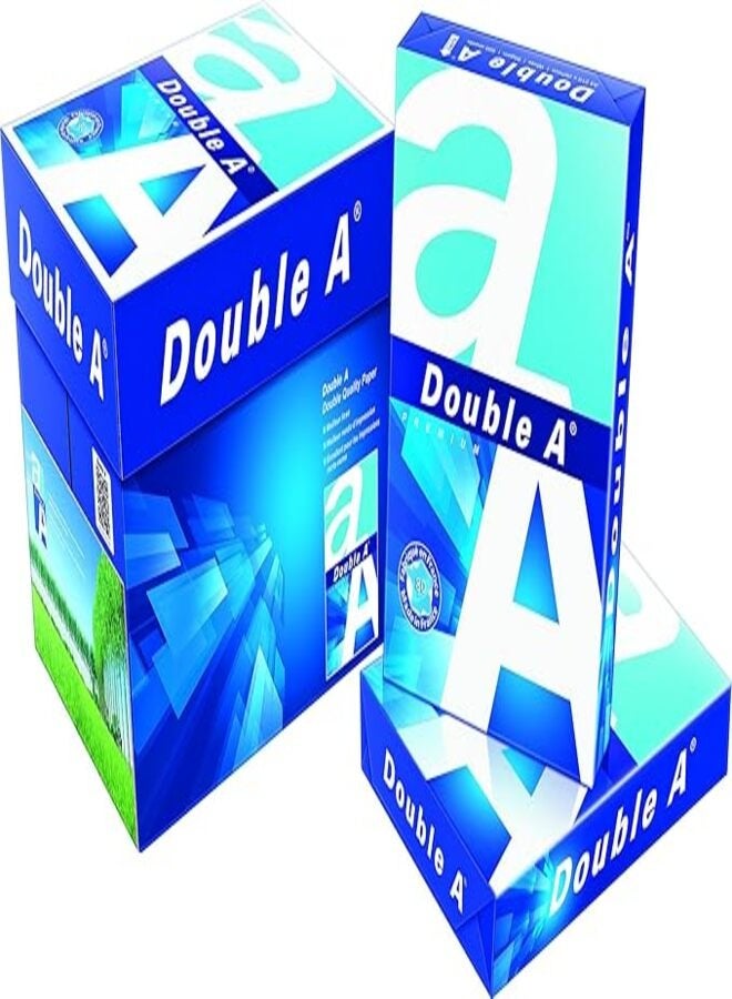 دبل إيه ورق طباعة، حجم A4، GSM 80، 500 ورقة (حزمة من 5) A4 - Image 2