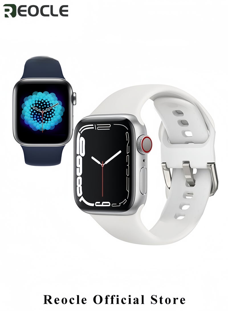 REOCLE Smart Sports Watch with Bluetooth Calling & Heart Rate Monitor & Fitness Tracker & Sleek Silicone Strap - Image 3