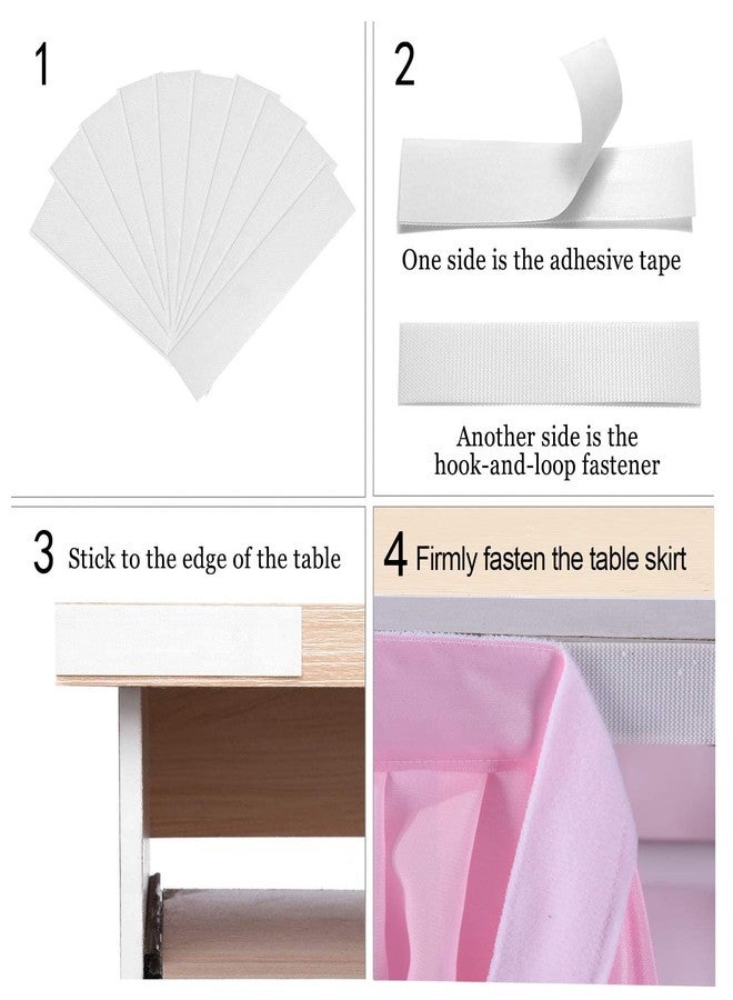 HB HBB MAGIC Pink Tablecloth Tutu Table Skirt for Rectangle Tables 6ft Birthday Baby Shower Parties Wedding Girl Pricess Party Decorations - Image 5