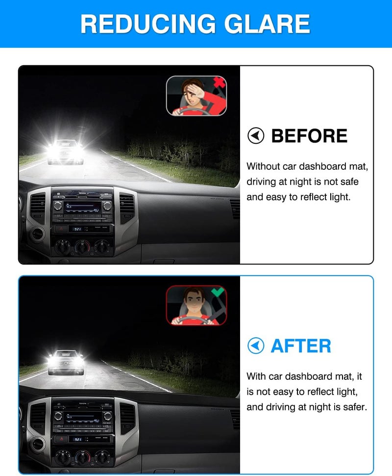 Autorder Dashboard Cover Mat for 2005-2015 Toyota Tacoma Pickup Accessories Dash Cover Flannel Dash Mat Sunshade Glare UV Rays Protector - Image 4