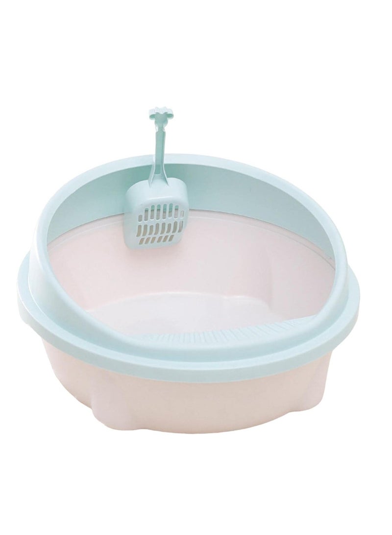 Generic Cat Litter Box Heighten Easy to Clean Sand Box Sturdy Cat Litter Container Bedpan Privacy Pet Litter Tray for Small Animals Kittens Cats  - Image 1