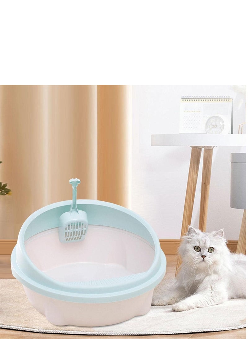 Generic Cat Litter Box Heighten Easy to Clean Sand Box Sturdy Cat Litter Container Bedpan Privacy Pet Litter Tray for Small Animals Kittens Cats  - Image 4