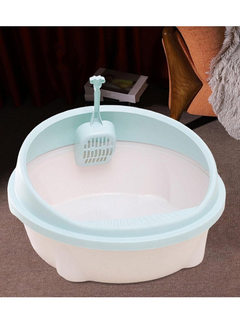 Generic Cat Litter Box Heighten Easy to Clean Sand Box Sturdy Cat Litter Container Bedpan Privacy Pet Litter Tray for Small Animals Kittens Cats  - Image 3