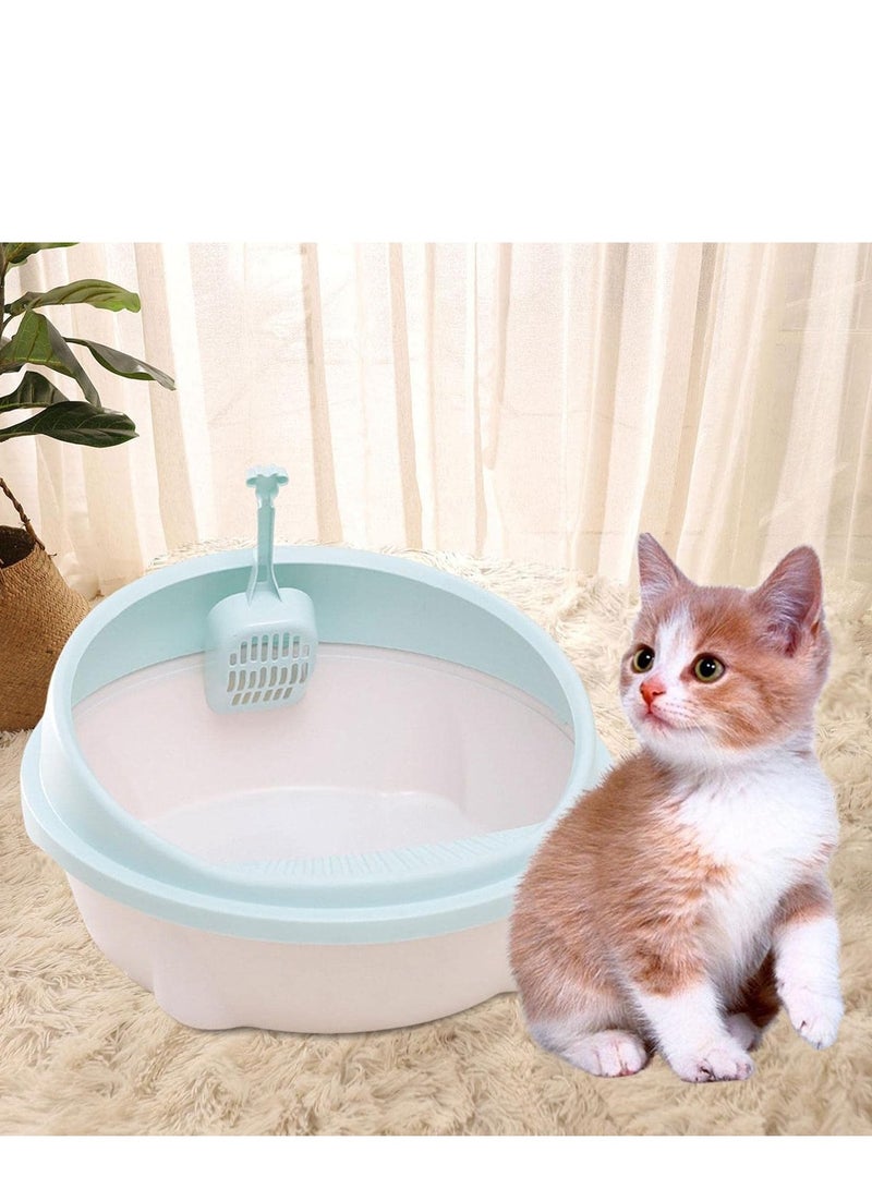 Generic Cat Litter Box Heighten Easy to Clean Sand Box Sturdy Cat Litter Container Bedpan Privacy Pet Litter Tray for Small Animals Kittens Cats  - Image 5