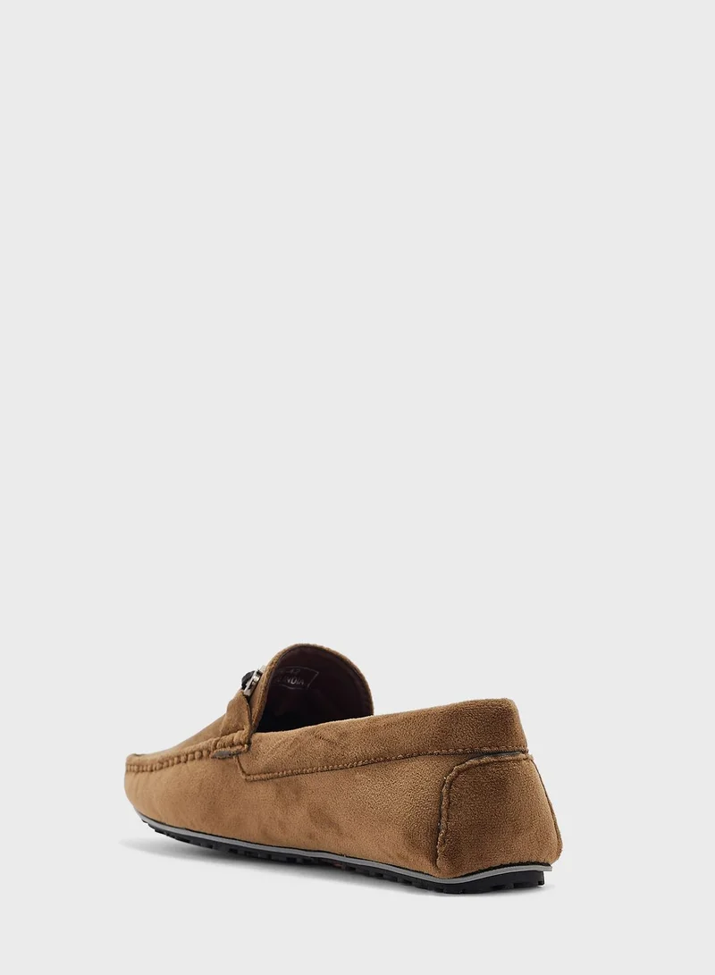 Robert Wood Velvet Loafers