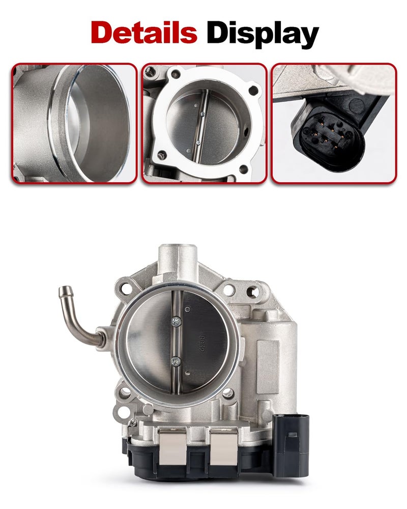 VANBOL Electronic Throttle Body Compatible with 2007-2014 Volkswagen VW Beetle, 2010-2014 Golf, 2007-2014 Jetta, 2012-2014 Passat, 2007-2009 Rabbit L5 2.5L Replace 07K133062A, 07K-133-062A - Image 3