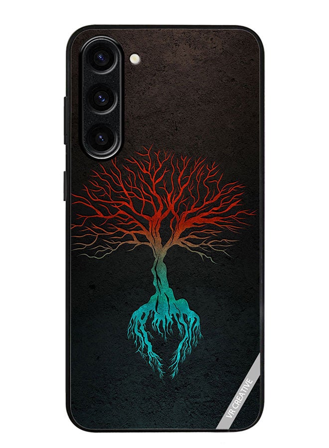VR CREATIVE Protective Case Cover For Samsung Galaxy S23 Tree Design Multicolour - Image 1