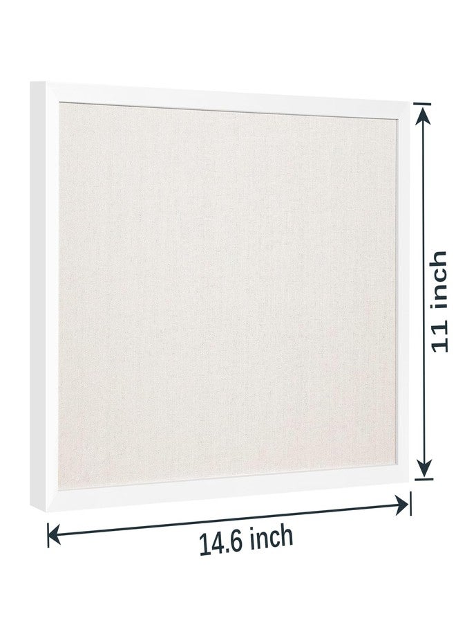 OWLKELA Linen Cork Board 11"x14.6" inch, Small Framed Corkboard with Linen for Wall, Hanging Linen Cork Board, Wall Decor with 20 Pushpins for School, Home & Office - Image 2