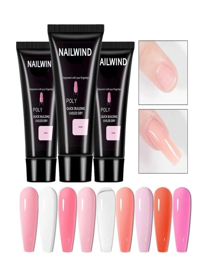 NAILWIND PolyGel Quick Upgrade Poly Gel Kits, Polygel Nail Kit Builder Gel,Nail Extension Gel Trendy Nail Art Design Salon Nail Easy DIY at Home For WOman Girls PINK, 30g - Image 2