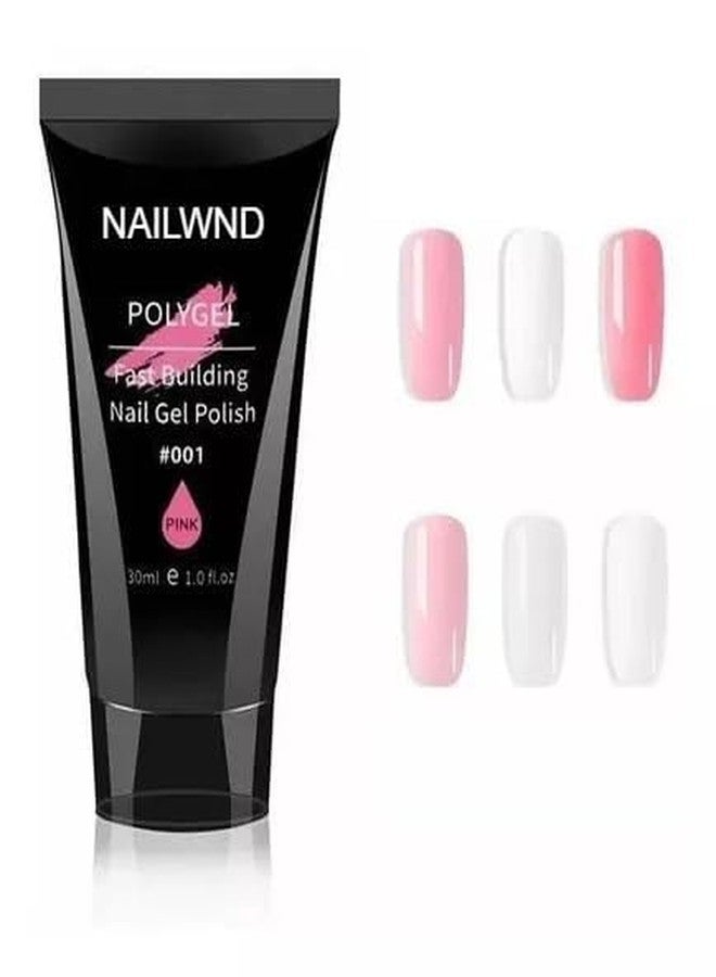 NAILWIND PolyGel Quick Upgrade Poly Gel Kits, Polygel Nail Kit Builder Gel,Nail Extension Gel Trendy Nail Art Design Salon Nail Easy DIY at Home For WOman Girls PINK, 30g - Image 4