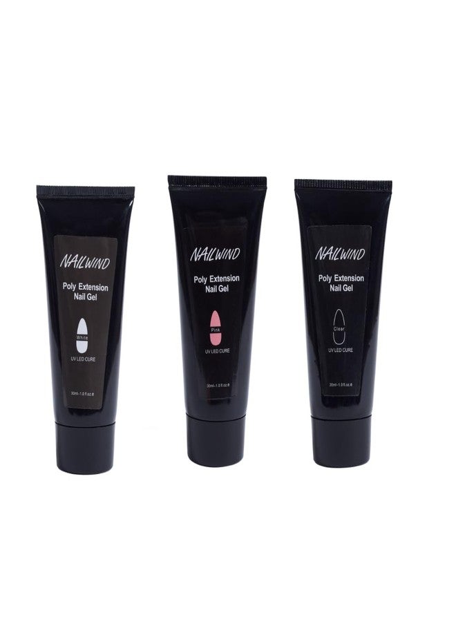 NAILWIND PolyGel Quick Upgrade Poly Gel Kits, Polygel Nail Kit Builder Gel,Nail Extension Gel Trendy Nail Art Design Salon Nail Easy DIY at Home For WOman Girls PINK, 30g - Image 1