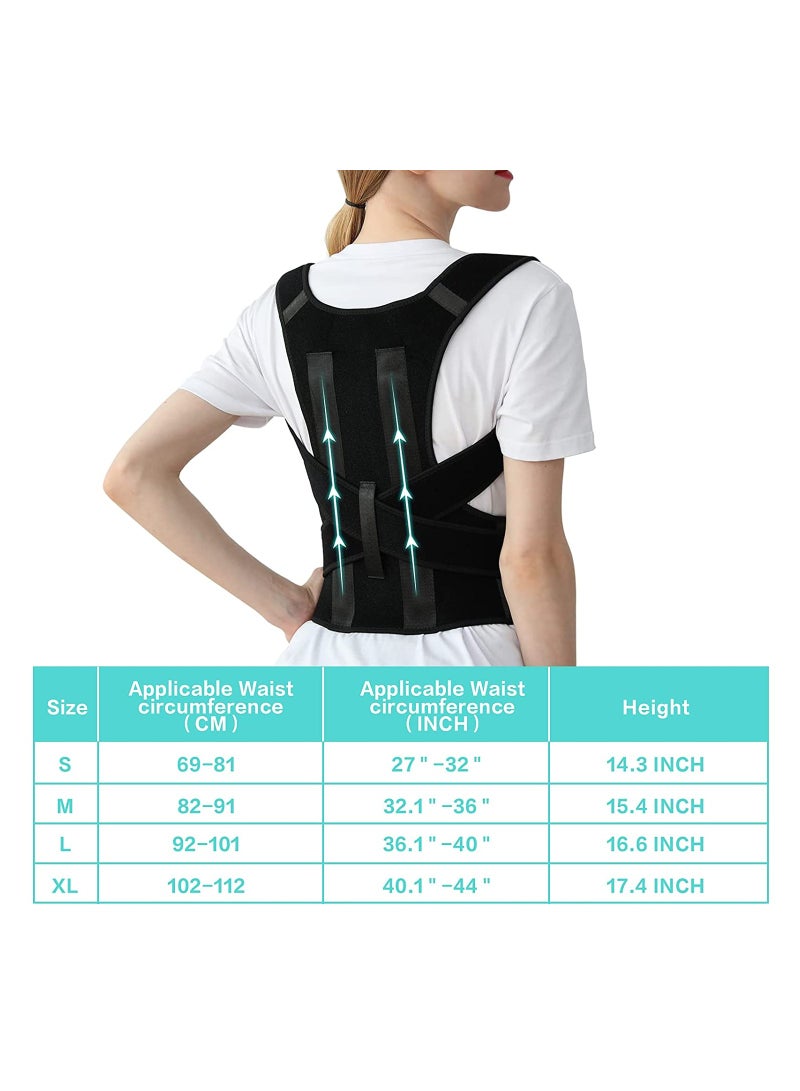 Adjustable Posture Corrector for Men and Women, Breathable Back Straightener for Clavicle Support and Pain Relief in Neck and Shoulders, Size L - Image 2