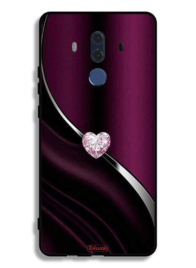 Tolwak Huawei Mate 10 Pro Protective Case Cover Diamond Heart - Image 2