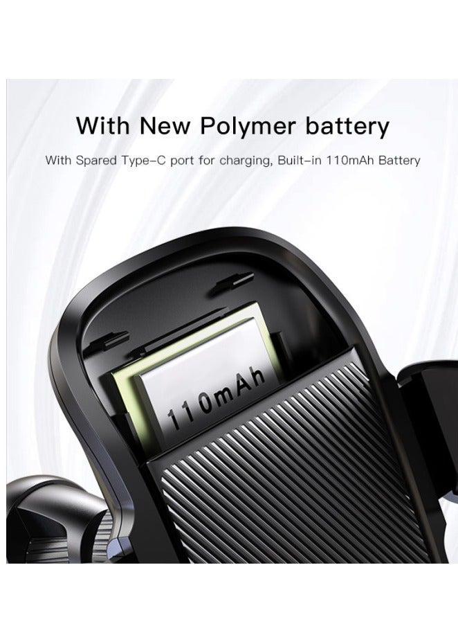 Yesido C164 Solar Car Phone Holder with Wireless Charging - Image 4