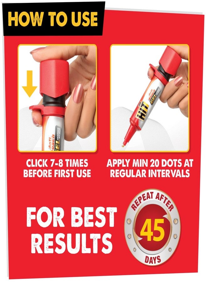 Hit Anti Roach Gel - Cockroach Killer (20G) | Kitchen Safe | Odourless | Fast And Convenient, Pack Of 1 - Image 4