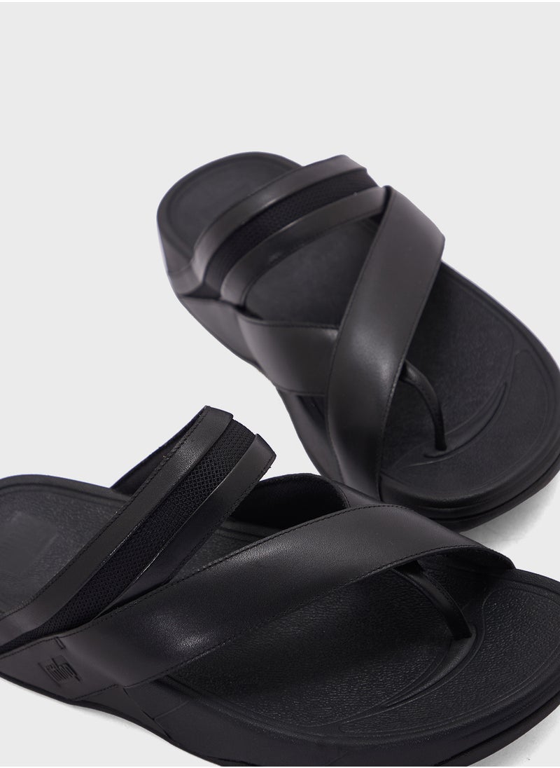 FitFlop Sling  Leather Toe Post Sandals  - Image 4