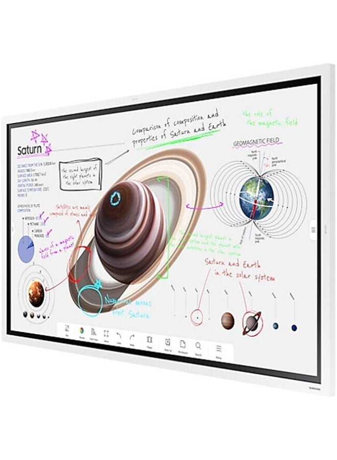 Samsung Flip2 WM55R Interactive Display, 55" Display, 60Hz Refresh Rate, 2*HDMI In, USB, Audio Out, WiFi, Bluetooth 3840x2160 with Touch Screen, Stylus Pen Included, White | LH55WMRWBGCXUE White - Image 2