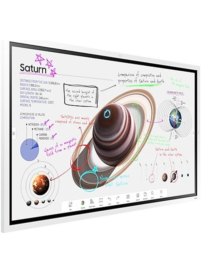 Samsung Flip2 WM55R Interactive Display, 55" Display, 60Hz Refresh Rate, 2*HDMI In, USB, Audio Out, WiFi, Bluetooth 3840x2160 with Touch Screen, Stylus Pen Included, White | LH55WMRWBGCXUE White - Image 3