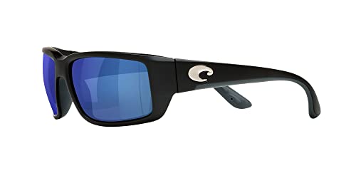 Costa Del Mar Costa Man Sunglasses Matte Black Frame, Blue Mirror Lenses, 59MM - Image 3