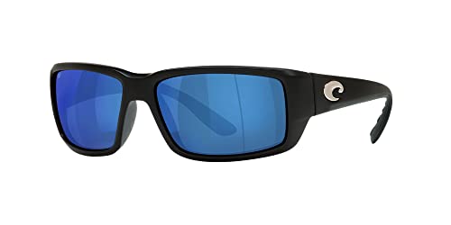 Costa Del Mar Costa Man Sunglasses Matte Black Frame, Blue Mirror Lenses, 59MM - Image 2