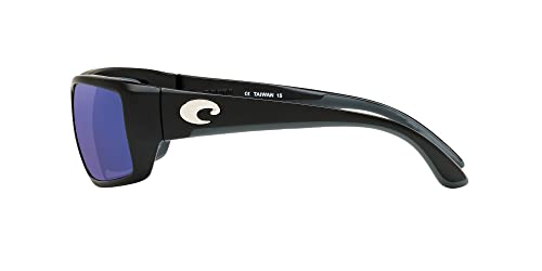 Costa Del Mar Costa Man Sunglasses Matte Black Frame, Blue Mirror Lenses, 59MM - Image 5