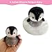 VOLOBE 4 Inches Silicone Penguin Realistic Silicone Animal with Sleeping Pad Accessories for Kids Boy Girl Birthday Christmas Handmade Gift 4 Penguin Baby - Image 4