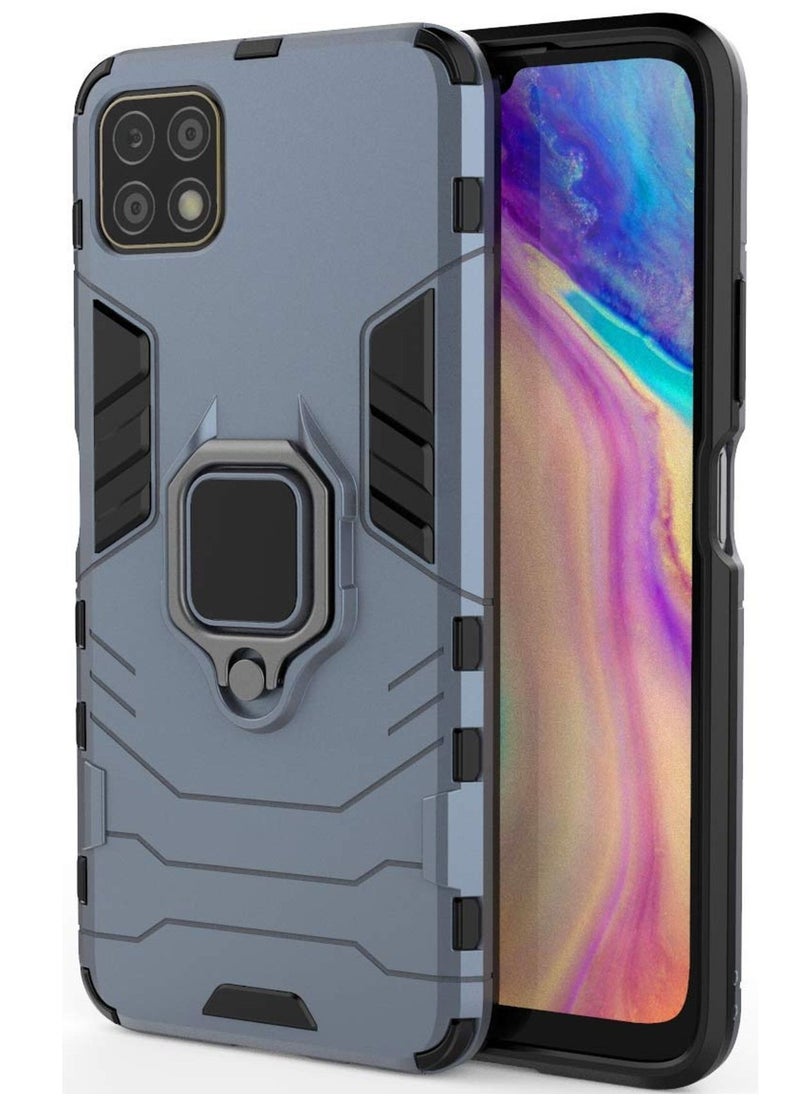TEAM LUXURY Shockproof Protection Phone Case with Kickstand for Huawei Nova Y60 Blue  - Image 1