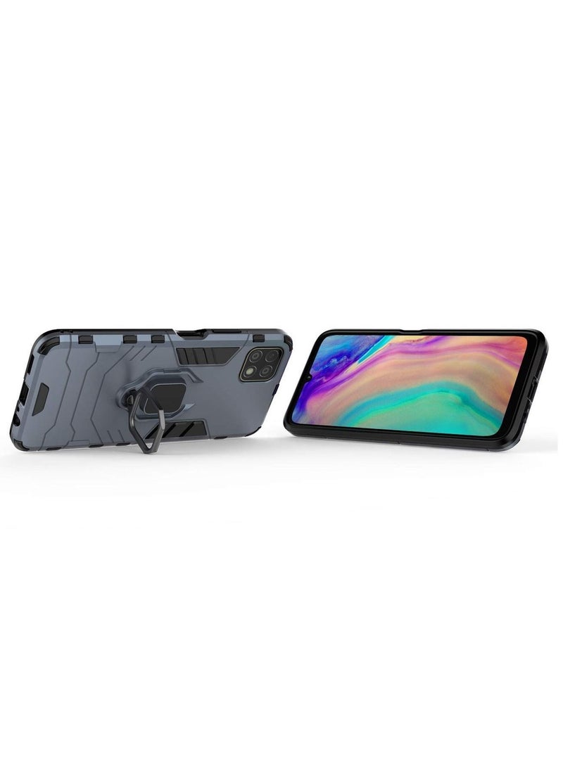 TEAM LUXURY Shockproof Protection Phone Case with Kickstand for Huawei Nova Y60 Blue  - Image 2