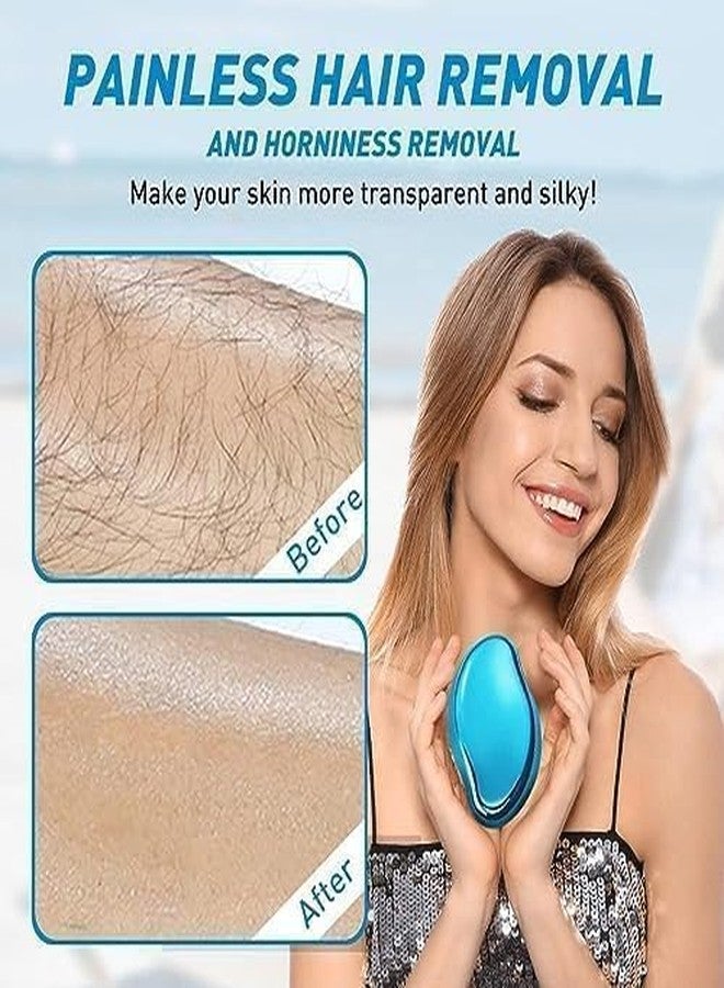 RIPIENO Crystal Hair Remover For Women And Men Crystal Hair Remover Eraser Removal Stone For Women Men Painless Hair Remover Body Magic Smooth Remove,1 Count - Image 2