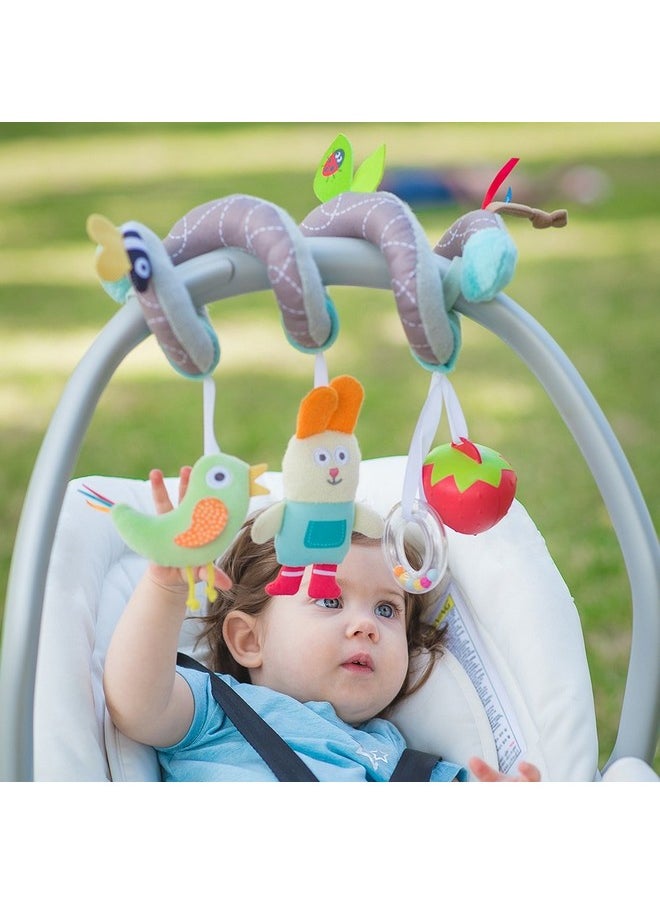 Taf Toys Taf Toys Garden Spiral | Baby’s Fun Accessory for Car Seat & Pram Etc, Hanging Rattling Toys, Easier Parenting, Keeps Your Baby Happy, Ideal Gift, Soother Strawberry Shape Case, for Easier Outdoors  - Image 3