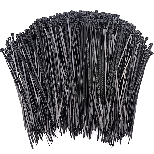 Rienar 500 Pcs Zip Ties, 8 Inch Self-Locking Nylon Cable Ties, Premium Heavy Duty Plastic Wire Ties Wraps for Indoor and Outdoor (Black) - Image 4