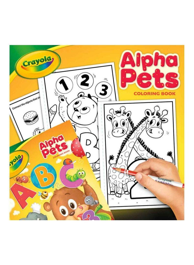 Crayola 96-Page Coloring Book, AlphaPets - Image 5