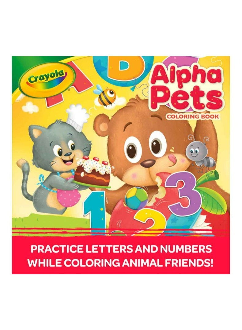 Crayola 96-Page Coloring Book, AlphaPets - Image 4