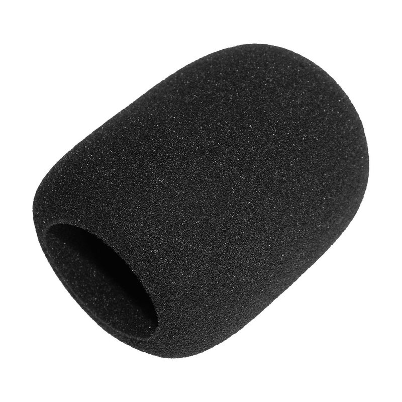 ChromLives Microphone Cover Microphone Windscreen Foam Cover Black Top Grade 6 Pack - Image 5