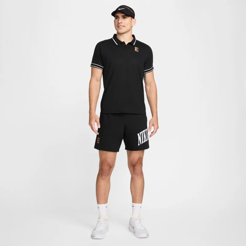 Nike Black Men's Court Heritage Tennis Polo Shirt for Men | Best Price UAE