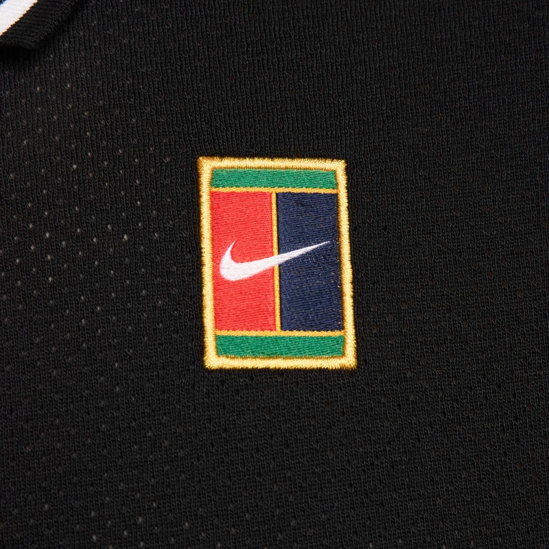 Nike Black Men's Court Heritage Tennis Polo Shirt for Men | Best Price UAE